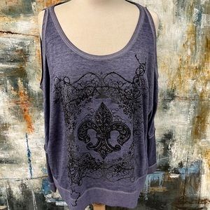 Rock & Republic Cold Shoulder Blouse